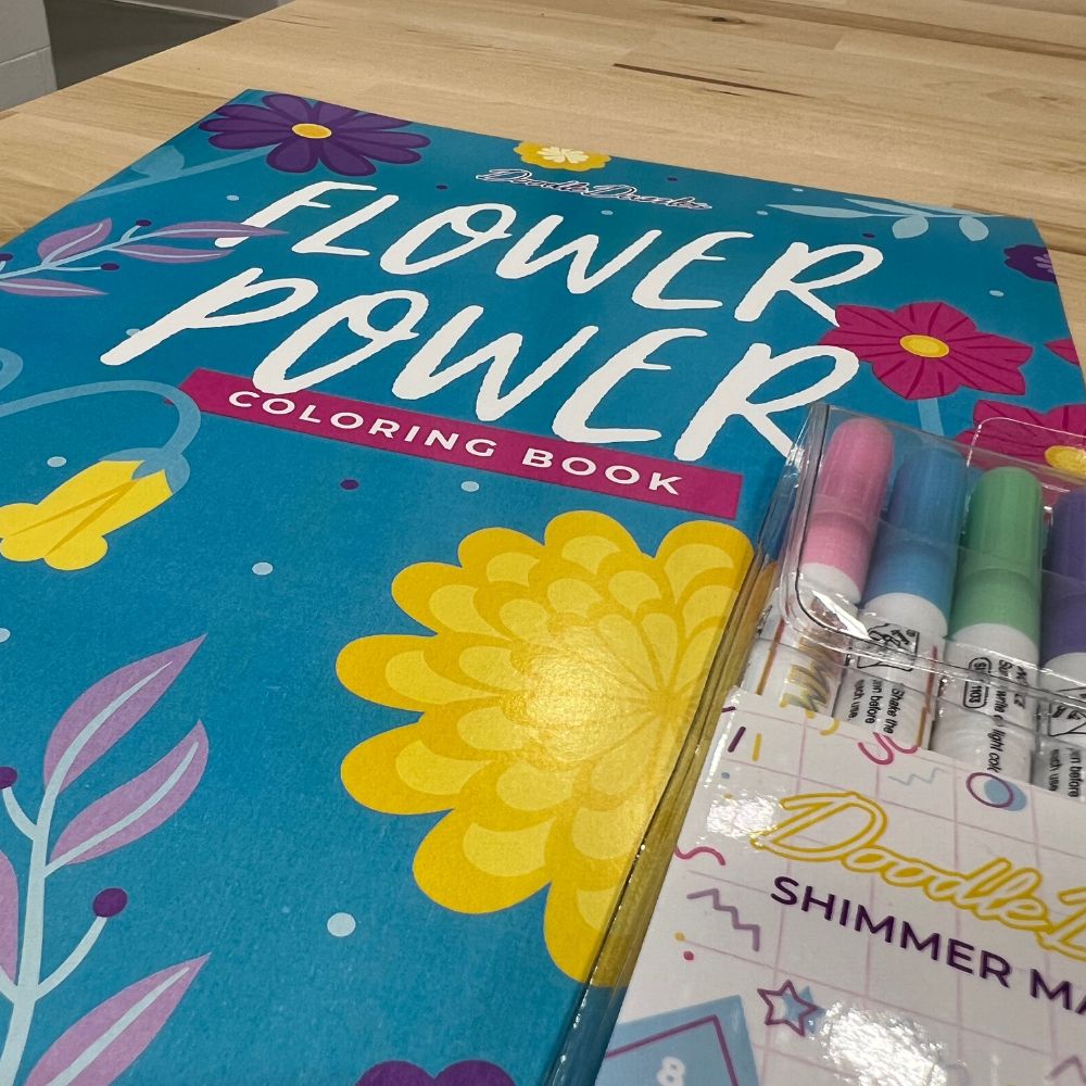 Flower Power Coloring Book