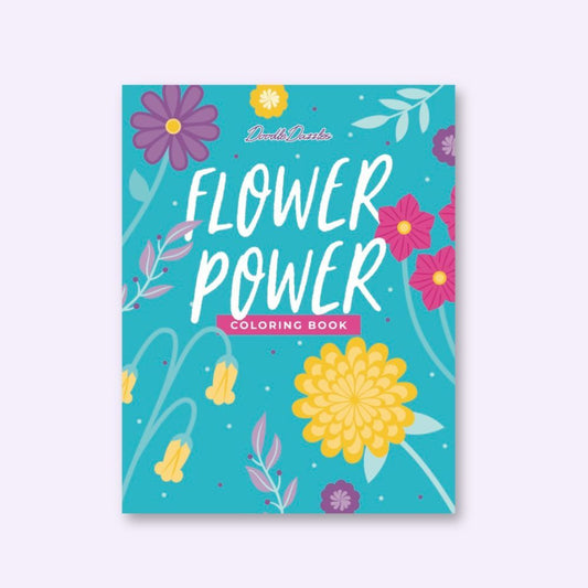 Flower Power Coloring Book