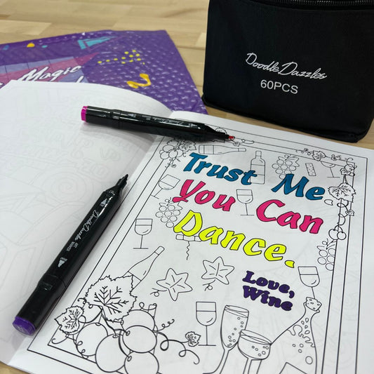 On Cloud Wine Coloring Book