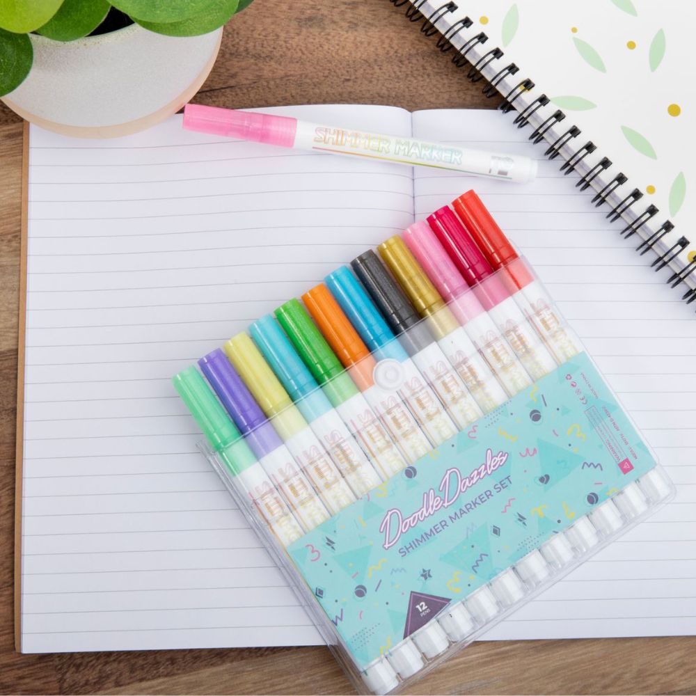 Shimmer Marker Coloring Book Bundle