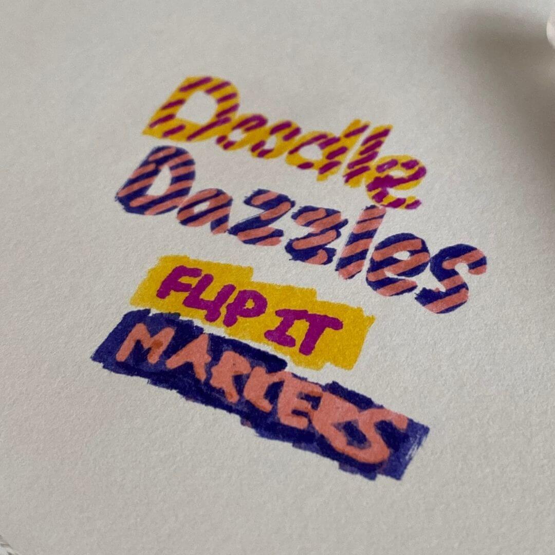 DoodleDazzles FlipIt Markers (Set of 12)
